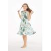 imageGirl Ruffle Wrap Hawaiian Luau Dress in Wispy CereusWispy Cereus Light Blue