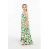 imageHawaii Luau Maxi Muumuu Swirl Mermaid Dress with Ruffles in Bird of ParadiseBird of Paradise
