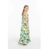 imageHawaii Luau Maxi Muumuu Swirl Mermaid Dress with Ruffles in Bird of ParadiseBird of Paradise