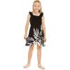 imageGirl Ruffle Wrap Hawaiian Luau Dress in IndriIndri Black