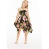 imageGirl Gypsy Uneven Bottom Hawaiian Luau Dress in Black Rafelsia Size 8