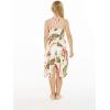 imageGirl Gypsy Uneven Bottom Hawaiian Luau Dress in Cream Rafelsia Size 8