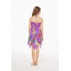 imageGirl Gypsy Uneven Bottom Hawaiian Luau Dress in Pretty TropicalPretty Tropical Purple