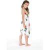 imageGirl Gypsy Uneven Bottom Hawaiian Luau Dress in Pretty TropicalPretty Tropical White