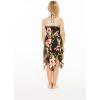 imageGirl Gypsy Uneven Bottom Hawaiian Luau Dress in RafelsiaBlack Rafelsia