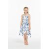 imageGirl Gypsy Uneven Bottom Hawaiian Luau Dress in Sandy BeachDay Dream Bloom