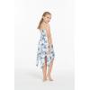 imageGirl Gypsy Uneven Bottom Hawaiian Luau Dress in Sandy BeachDay Dream Bloom