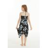 imageGirl Gypsy Uneven Bottom Hawaiian Luau Dress in Sandy BeachMidnight Bloom