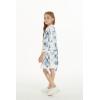 imageGirl Hawaiian Beach Luau Wrap Kimono Dress in Day Dream BloomWhite