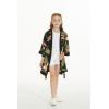 imageGirl Hawaiian Beach Luau Wrap Kimono Dress in Rafelsia CreamBlack
