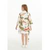 imageGirl Hawaiian Beach Luau Wrap Kimono Dress in Rafelsia CreamCream