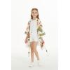 imageGirl Hawaiian Beach Luau Wrap Kimono Dress in Rafelsia CreamCream