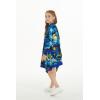 imageGirl Hawaiian Beach Luau Wrap Kimono Dress in Sunset Neon PastelBlue