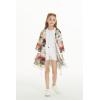 imageGirl Hawaiian Beach Luau Wrap Kimono Dress in Sunset Neon PastelPink