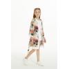 imageGirl Hawaiian Beach Luau Wrap Kimono Dress in Sunset Neon PastelPink