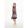 imageGirl Hawaiian Beach Luau Wrap Kimono Dress in Sunset Neon PastelPurple