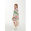 imageGirl Hawaiian Beach Luau Wrap Kimono Dress in Wispy Cereus Light BlueWhite