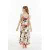 imageGirl Hawaiian Maxi Tiered Dress in SunsetNeon Sunset