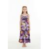imageGirl Hawaiian Maxi Tiered Dress in SunsetSunset Purple