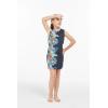 imageGirl Hawaiian Tank Dress in Orchid Paradise NavyOrchid Paradise Navy