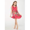 imageGirl Hawaiian Tank Ruffle Edge Dress in Pretty TropicalPretty Tropical in Hot Pink