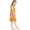 imageGirl Hawaiian Tank Ruffle Edge Dress in Pretty TropicalPretty Tropical in Orange