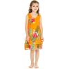 imageGirl Hawaiian Tank Ruffle Edge Dress in Pretty TropicalPretty Tropical in Orange