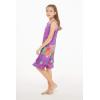 imageGirl Hawaiian Tank Ruffle Edge Dress in Pretty TropicalPretty Tropical in Purple