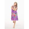 imageGirl Hawaiian Tank Ruffle Edge Dress in Pretty TropicalPretty Tropical in Purple