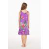 imageGirl Hawaiian Tank Ruffle Edge Dress in Pretty TropicalPretty Tropical in Purple