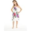 imageGirl Hawaiian Tank Ruffle Edge Dress in Pretty TropicalPretty Tropical in White