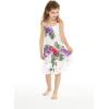 imageGirl Hawaiian Tank Ruffle Edge Dress in Pretty TropicalPretty Tropical in White