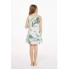 imageGirl Hawaiian Tank Ruffle Edge Dress in Wispy CereusWispy Cereus in Light Blue