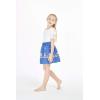 imageGirl Print Skirt with Elastic Waist in Diamond Head with Palms in NavyDiamond Head Palms Beach in Navy
