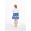 imageGirl Print Skirt with Elastic Waist in Diamond Head with Palms in NavyDiamond Head Palms Beach in Navy