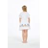 imageGirl Print Skirt with Elastic Waist in Diamond Head with Palms in NavyDiamond Head Palms Beach in White
