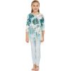imageMatching Boy and Girl Siblings Hawaiian Luau Tutu Top and TShirt in Mint ForestMint Forest Light Green Tutu