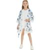 imageGirl Hawaiian Beach Luau Wrap Kimono Dress in Day Dream BloomWhite