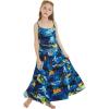 imageGirl Hawaiian Maxi Tiered Dress in SunsetSunset Blue