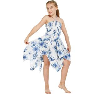 imageGirl Gypsy Uneven Bottom Hawaiian Luau Dress in Sandy BeachDay Dream Bloom