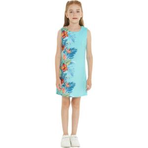imageGirl Hawaiian Tank Dress in Orchid Paradise NavyOrchid Paradise Turquoise