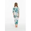 imageGirl Hawaiian Half Sleeve Stretchy Jumpsuit Romper in Mint ForestMint Forest