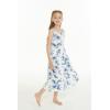 imageGirl Hawaiian Maxi Tiered Dress in Day Dream BloomDay Dream Bloom