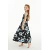 imageGirl Hawaiian Maxi Tiered Dress in Day Dream BloomMidnight Bloom