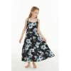 imageGirl Hawaiian Maxi Tiered Dress in Day Dream BloomMidnight Bloom