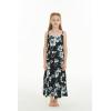 imageGirl Hawaiian Maxi Tiered Dress in Day Dream BloomMidnight Bloom