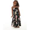 imageGirl Hawaiian Maxi Tiered Dress in Hibiscus BlueHibiscus Black