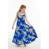 imageGirl Hawaiian Maxi Tiered Dress in Hibiscus BlueHibiscus Blue