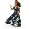imageGirl Hawaiian Maxi Tiered Dress in Pineapple GardenPineapple Garden Navy