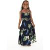 imageGirl Hawaiian Maxi Tiered Dress in Pineapple GardenPineapple Garden Navy
